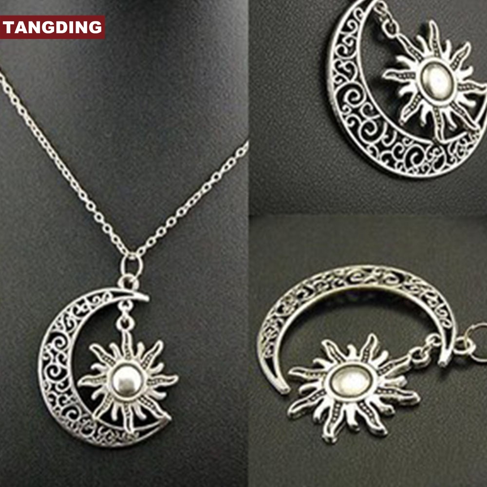 【COD Tangding】Song of Ice Fire Necklace of My Life Moon and Sun and Stars Long Chain Nekclaces Jewelry