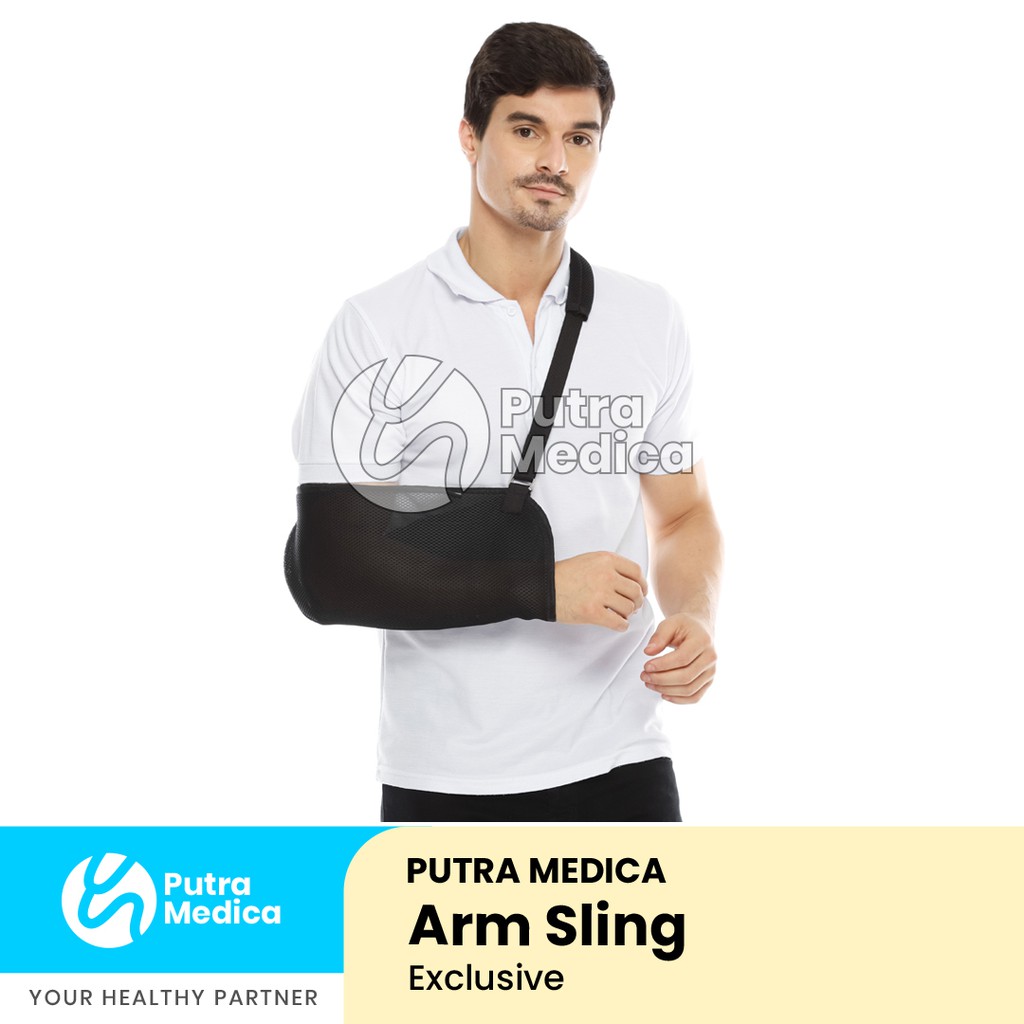 Putra Medica Arm Sling EXCLUSIVE / Penyangga Tangan Cedera / Gendongan Lengan Siku Patah Tulang