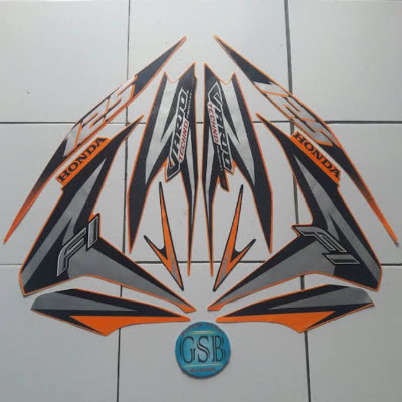striping/stiker Vario 125 old 2012 orange