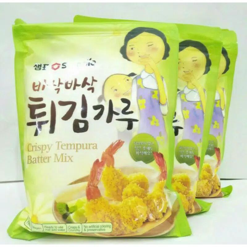 

Crispy Tempura Batter Mix 1kg Sempio ( Tepung Korea )