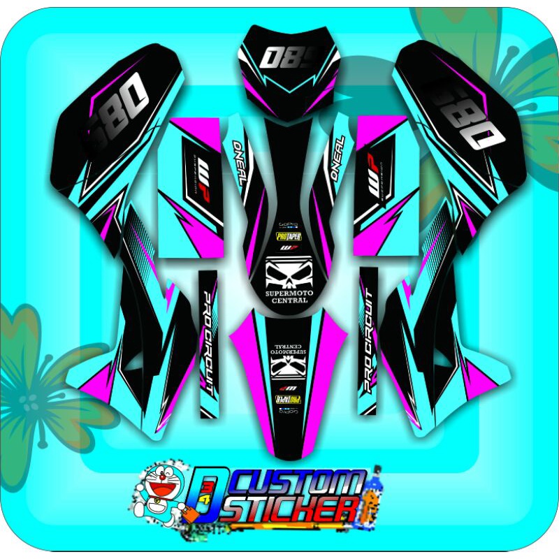 DECAL KLX GORDON DECAL KLX DTRACKER DECAL KLX TIPE G DECAL KLX BF DECAL KLX TIPE S DECAL WR155 DECAL