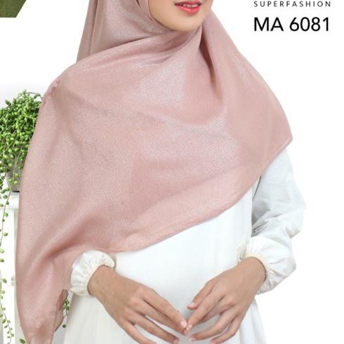 ☟ HIJAB AZARA SEGIEMPAT BELLA SINAR LASER CUT SYARI GLOWING 130 X130 ✦