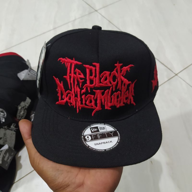 Topi Snapback metal distro pria Bordir the black Dahlia murder