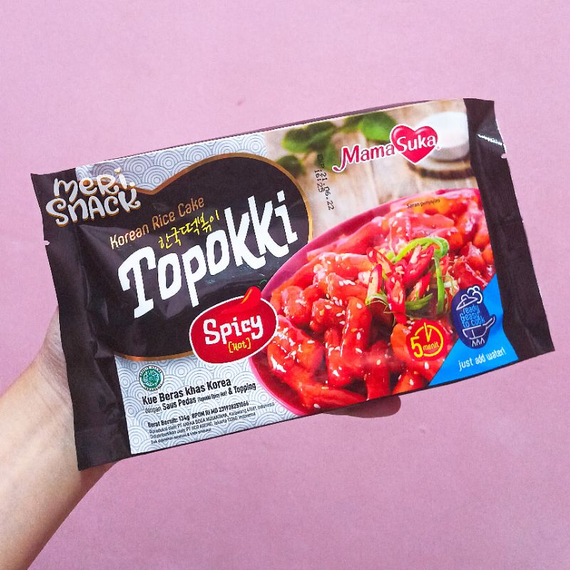 

Mamasuka Topokki Spicy / Tteokbokkie / Kue Beras Khas Korea / Makanan Korea Halal