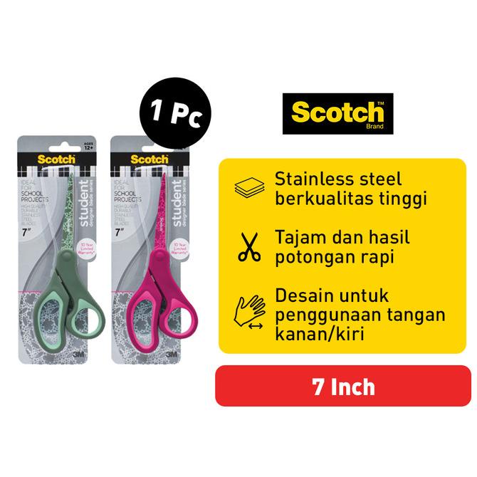 

Scotch 3M Gunting Anak Multifungsi Aman dan Egronomis 7 1427S-BOT - Hijau Kode 244