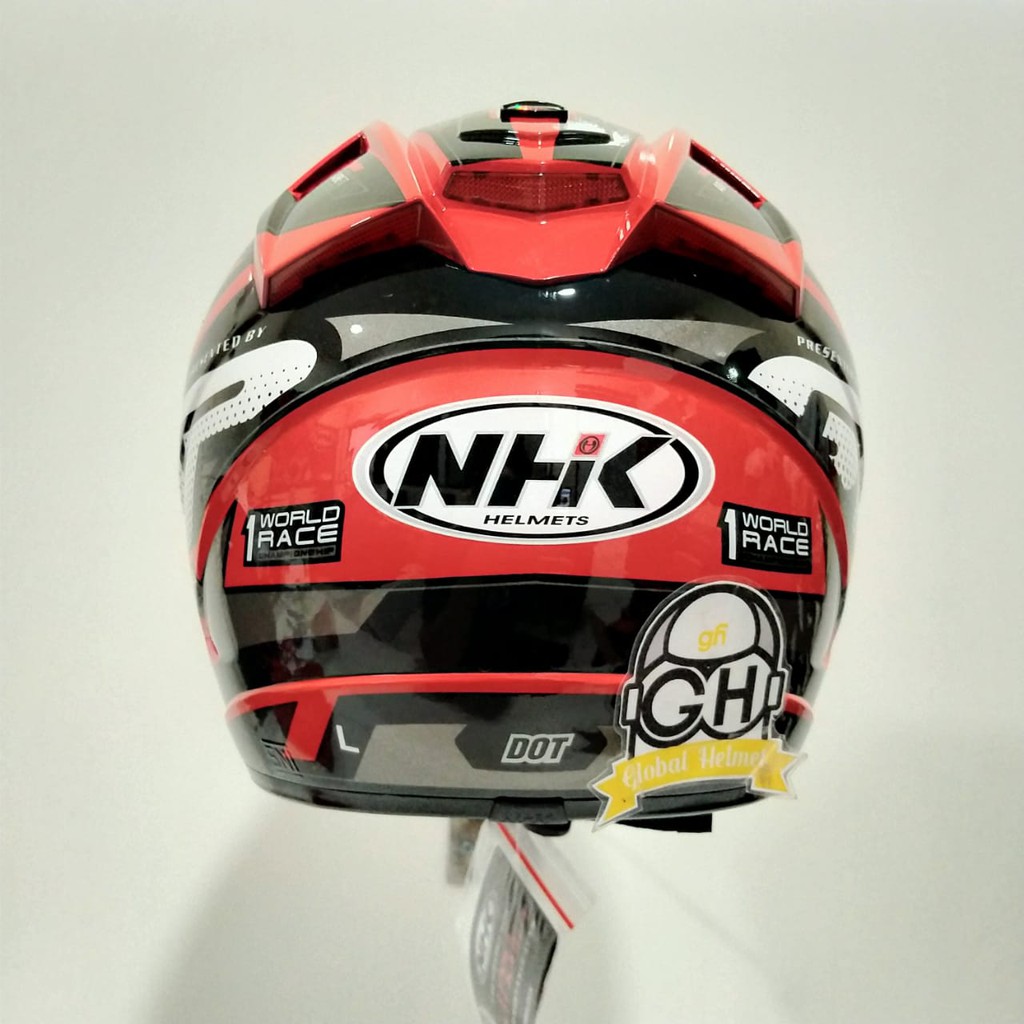 HELM NHK GP1000 STAR BLACK RED METALIC NHK GP 1000 NHK GP1K