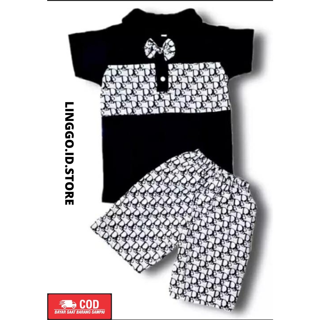 [COD] SET BAJU KENZIE DIOR ANAK LAKI-LAKI BYE LINGGO.ID.STORE USIA 6 BLN-6 TAHUN | STELAN BAJU KAOS 