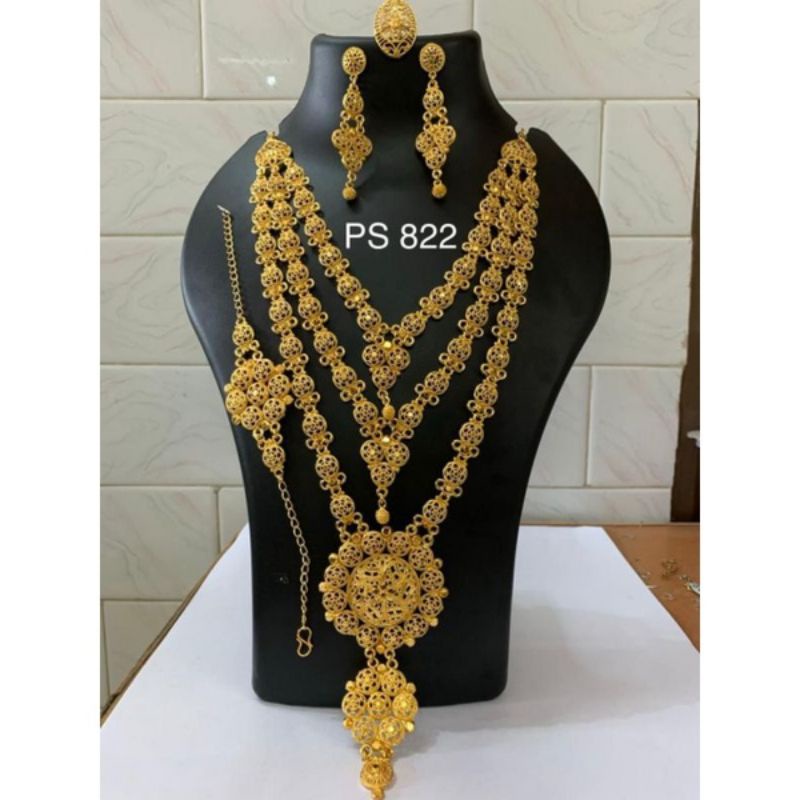 set perhiasan Dubai india Bollywood pernikahan wedding