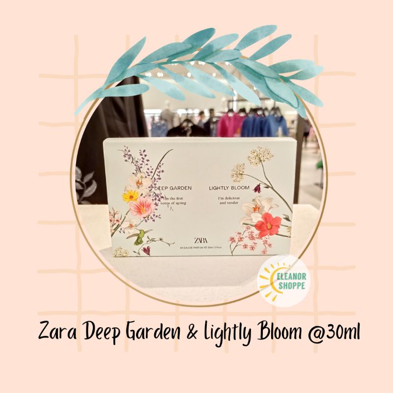 Original Parfum Zara Lightly Bloom / Deep Garden EDP Gift Set Woman - Parfum Wanita Murah