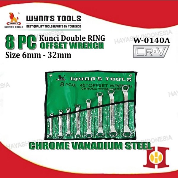 Kunc1 R1ng Pas Set Offset Wrench Chrome Vanadium CRV Quality Original