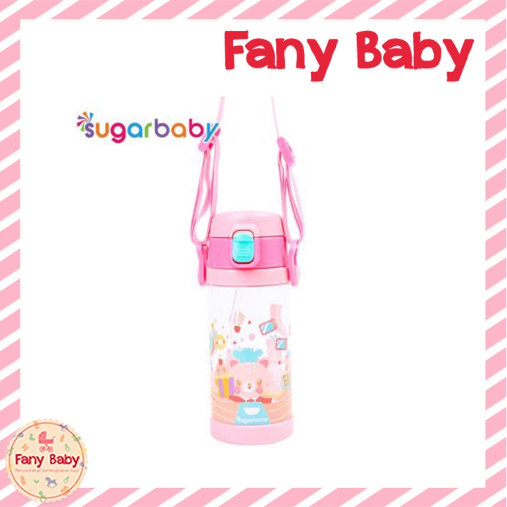 SUGAR BABY TRITAN KID BOTTLE 12M+400ML [ PINK ]