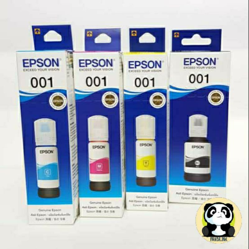 

TINTA EPSON 001 : BLACK, CYAN, MAGENTA & YELLOW