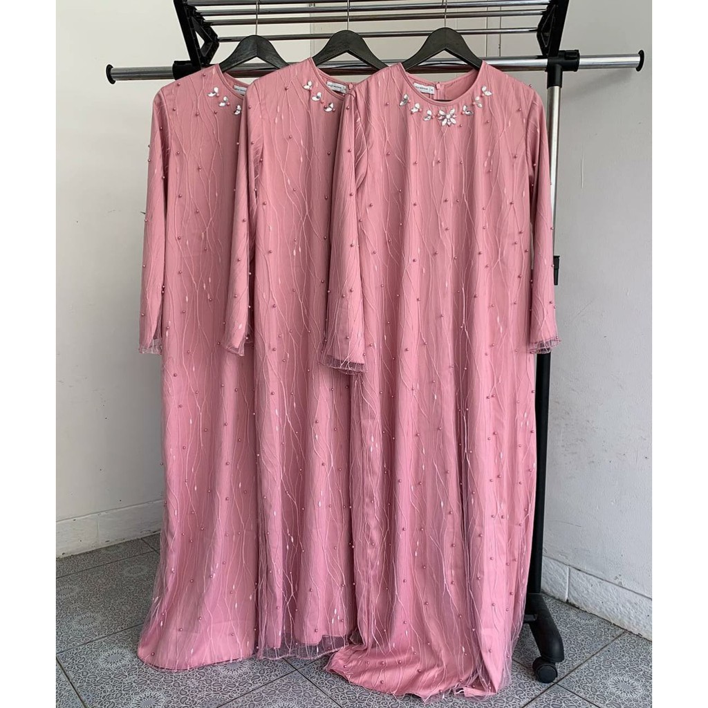 Jual Amara Dress Brukat Kondangan Shopee Indonesia