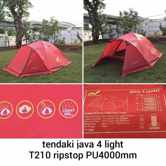 tendaki java 4 light ul ultralight tenda 4 orang great outdoor go