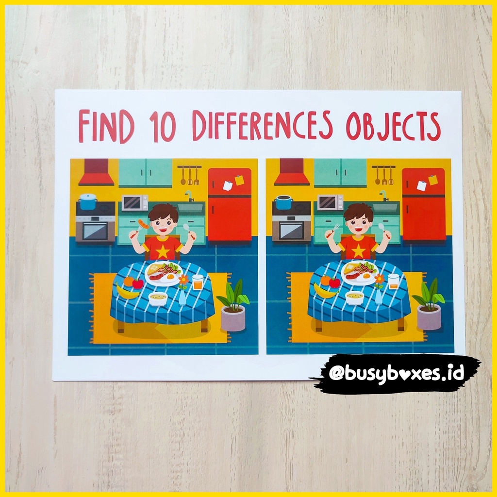 [busyboxes.id] Mainan Edukasi Wipe And Clean mencari obyek montessori i spy seri  aktivitas anak