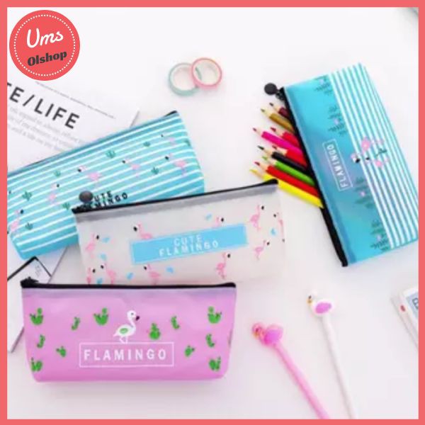 

TP0022 Tempat pensil Sparking Flamingo / Tempat kosmetik -