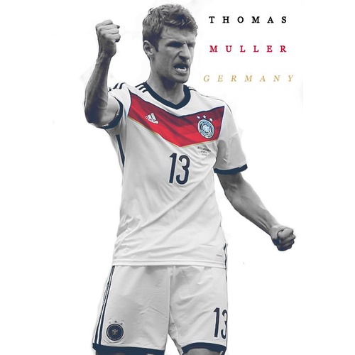 POSTER TERBARU THOMAS MULLER FC BAYERN MUNCHEN  /  TIMNAS GERMAN  PIALA EROPA
