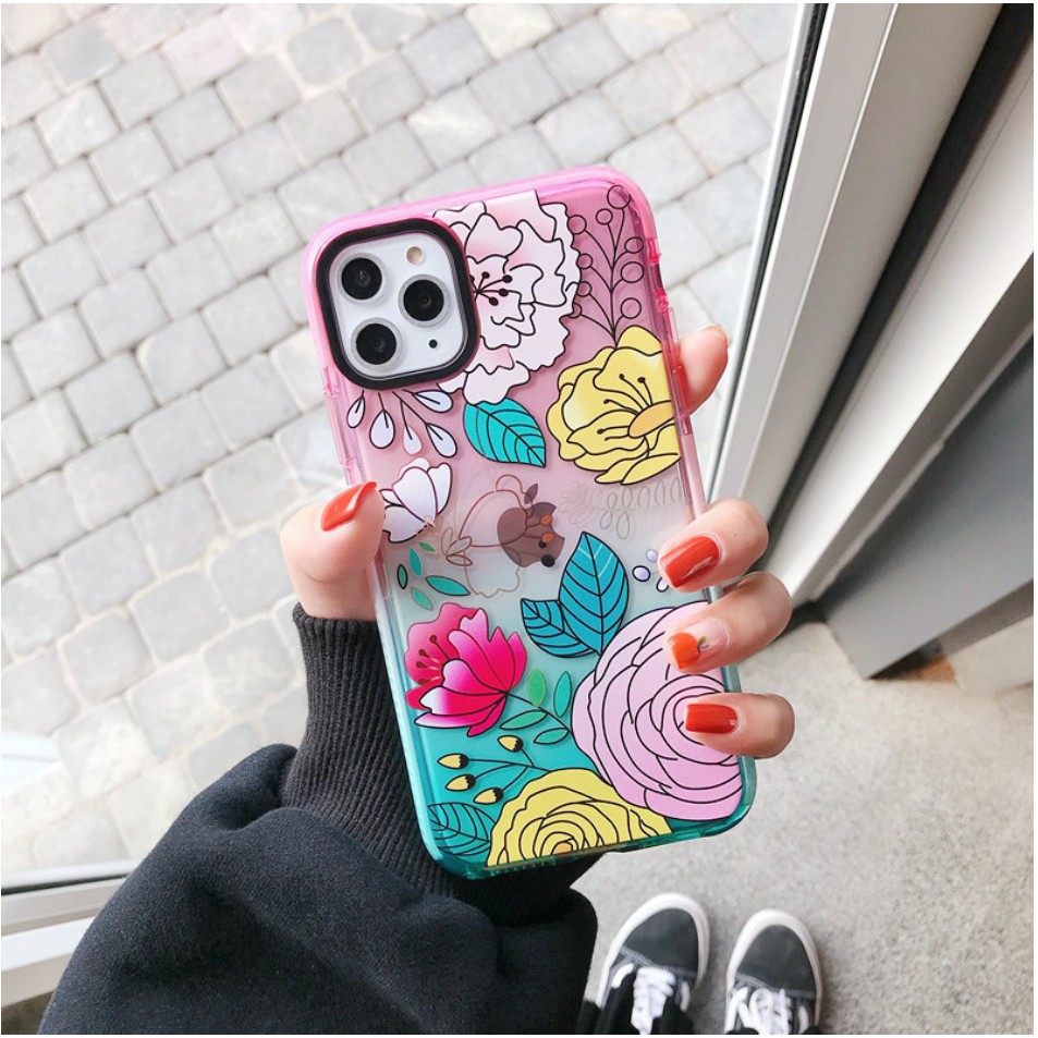 KITTY FLOWER Rainbow case iphone 6 7 8 6+ 7+ 8+ X Xs 11 Pro Max 12 pro max 13 14