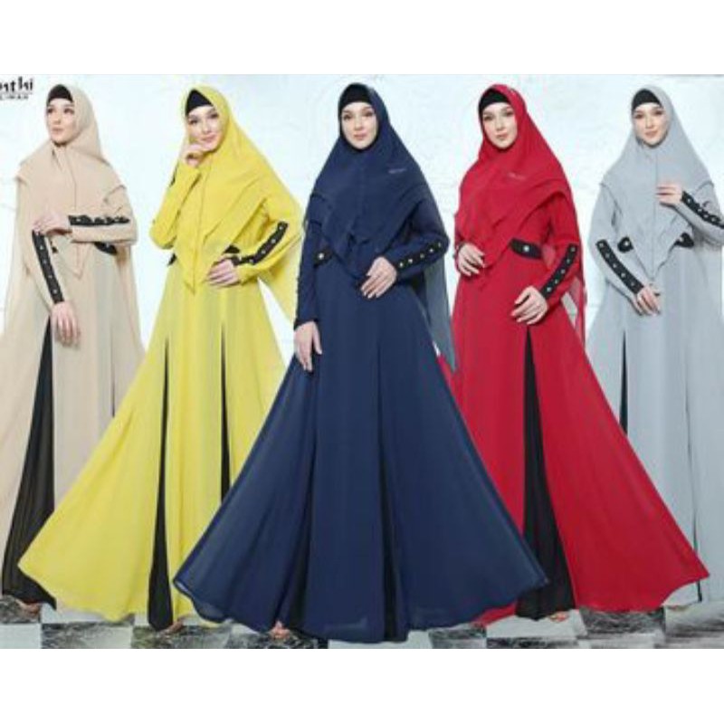Dress Syari Santhi Muslimah Js collection Js Boutique