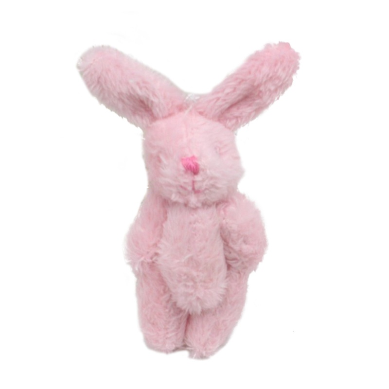 Mary 6cm Mini Lembut Mewah Bunny Joint Kelinci Untuk Hiasan Boneka Untuk Rumah Plush Mini Mainan Boneka Kelinci Untuk Boneka Bunny F