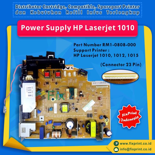 Power Supply Board HP 1010 1012 1015, Part Number RM1-0808-000 Murah