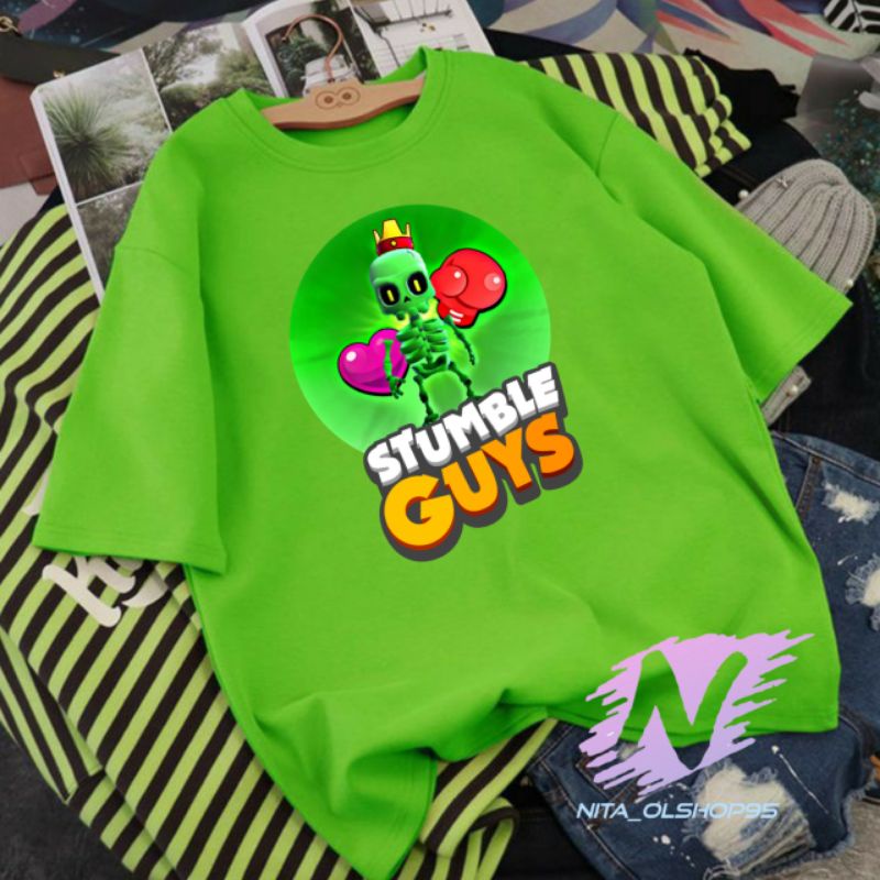 kaos STUMBLE GUYS baju kaos anak skin stumble guys