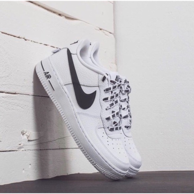 NIKE AIR FORCE 1 GS LOW “WHITE GREY/BLACK” ORIGINAL MADE IN INDONESIA