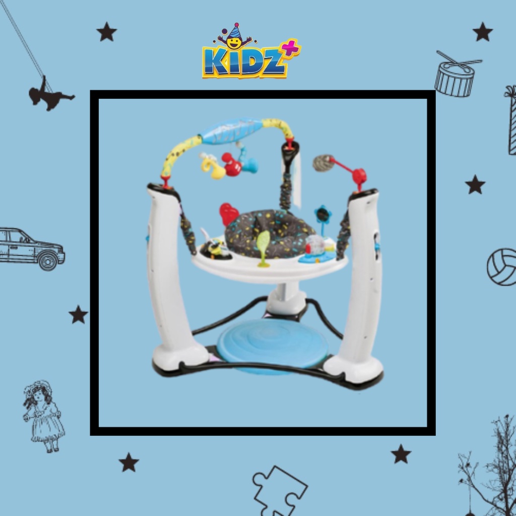 Sewa Evenflo Exersaucer Jump and Learn Jumperoo – Jam Session Blue