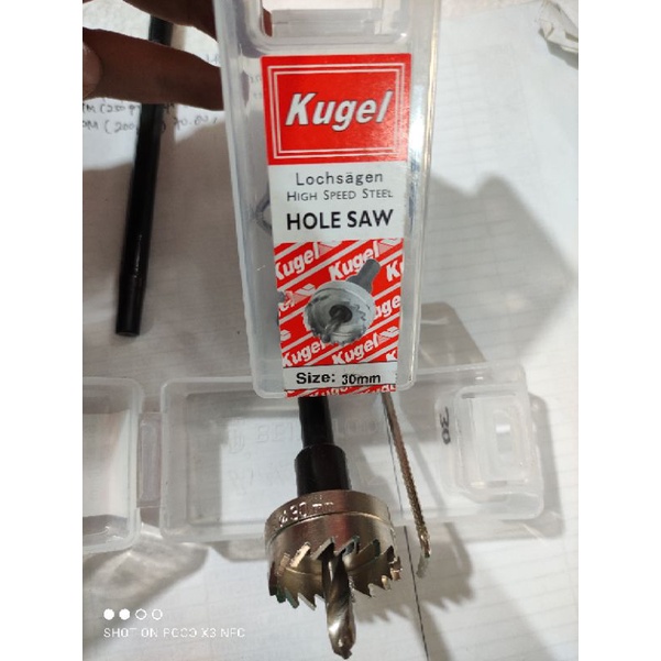 HOLE SAW BESI KUGEL HSS 30MM / MATA BOR LUBANG BESI HOLESAW KUGEL 30MM