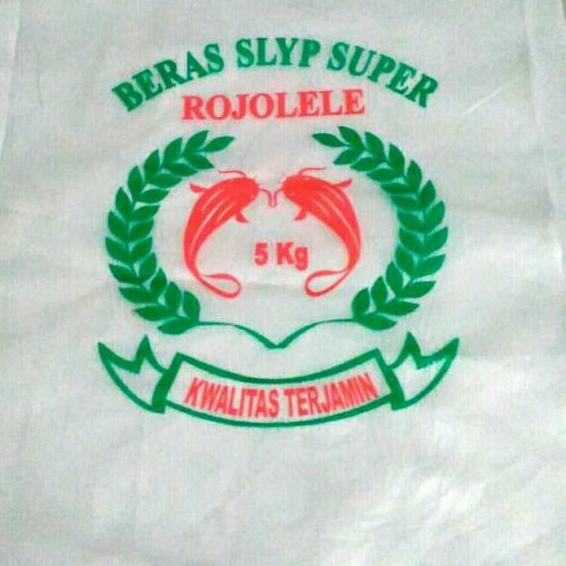 

Terlaku Plastik beras 5 kg cap ROJO LELE+