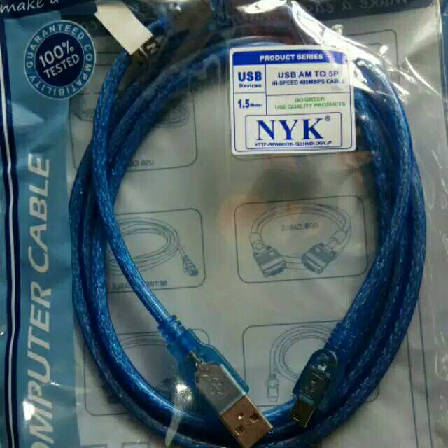 KABEL USB STIK PS3 NYK BIRU 1.5 M