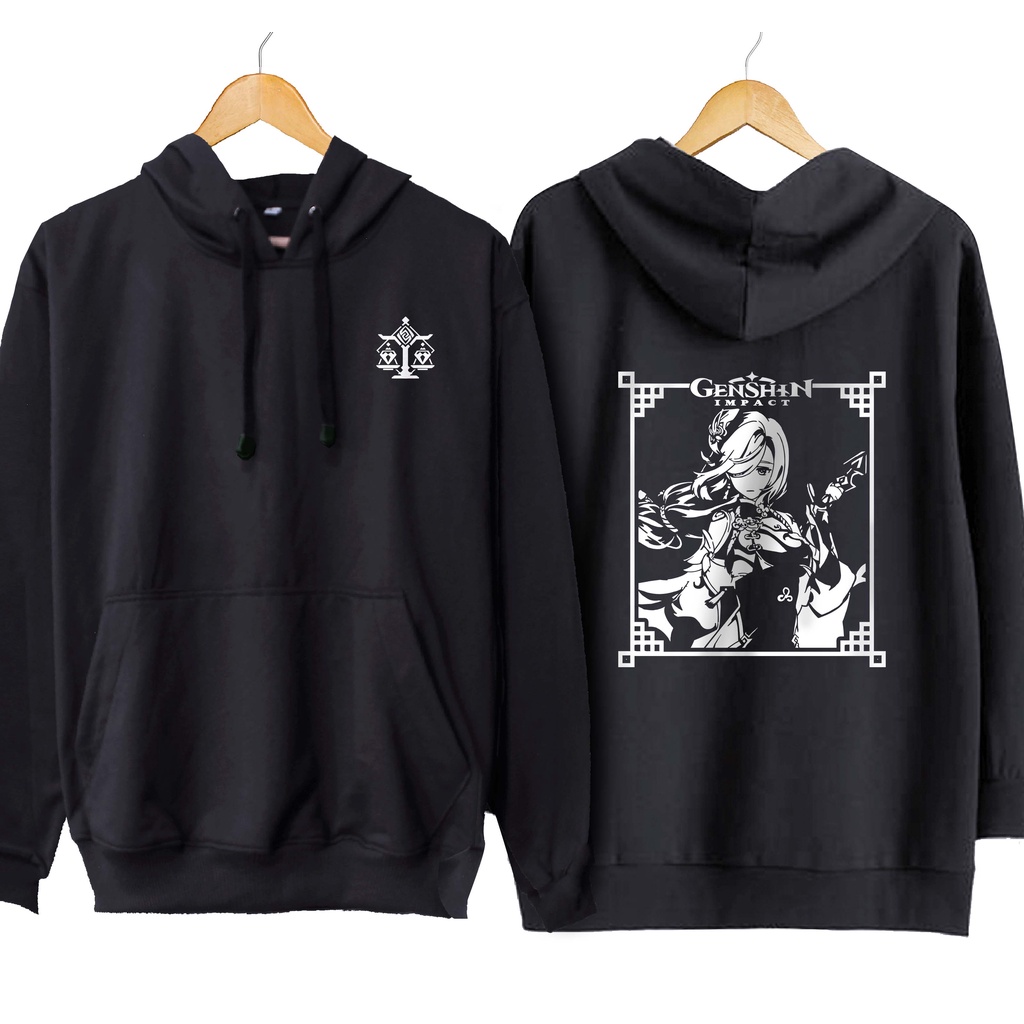 Jaket hoodie jumper japan game SHENHE liyue - GENSHIN IMPACT material cotton fleece