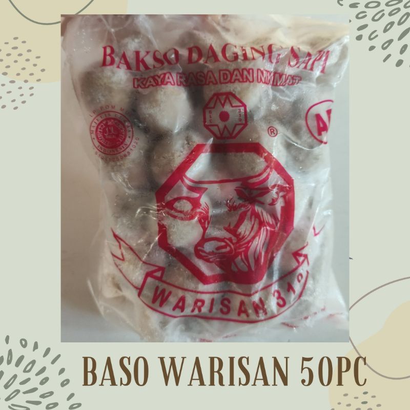 

BAKSO Baso daging Warisan Isi 50pc