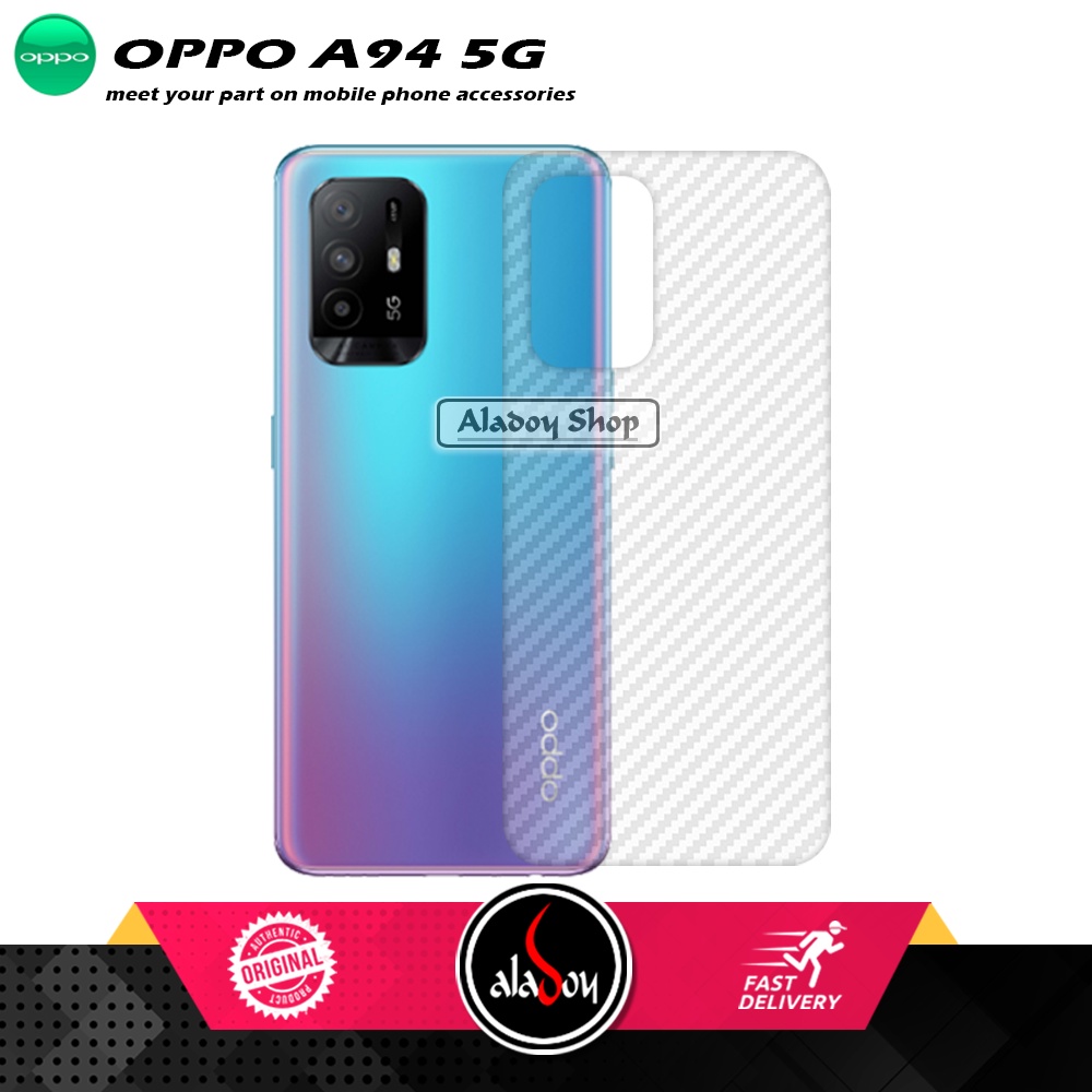 PAKET 3 IN 1 Tempered Glass Layar Oppo A94 5G Free Tempered Glass Camera dan Skin Carbon