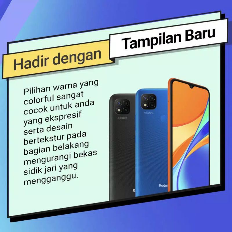 XIAOMI REDMI 9C 4/64 RAM 4 ROM 64 GARANSI RESMI TAM-2