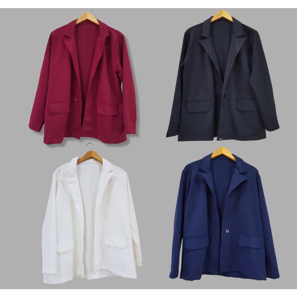 Blazer Big Size Besar Casual Cewek Wanita Kantoran Semi Formal Kualitas PREMIUM