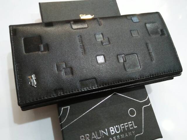 Dompet braunbuffel panjang lipat kulit asli import