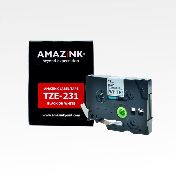 

Label Tape TZE-231 12mm Black on White dari AMAZiNK