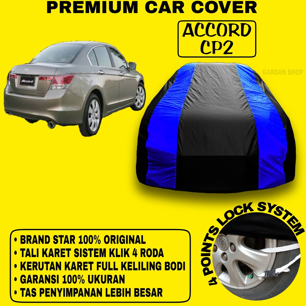 Body Cover HONDA ACCORD CP2 Sarung Strip BIRU Penutup Pelindung Selimut Bodi Mobil CP2 PREMIUM Blue