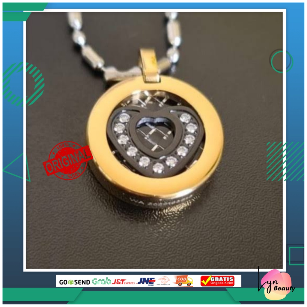 KALUNG PENDANT BIOCARBON HEART MCI|KALUNG KESEHATAN MCI