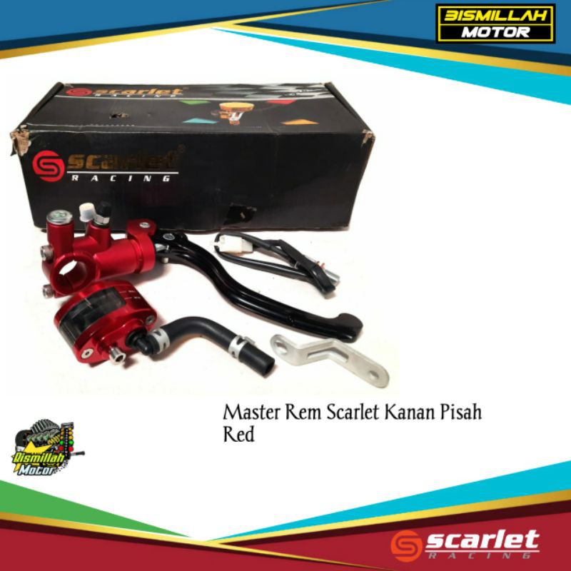 MASTER REM SCARLET RADIAL TABUNG PISAH MERAH HITAM
