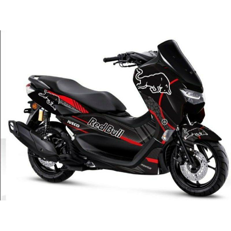 Decal new nmax 2020 full body Striping new nmax 155 full variasi motif red bull Sticker motor nmax