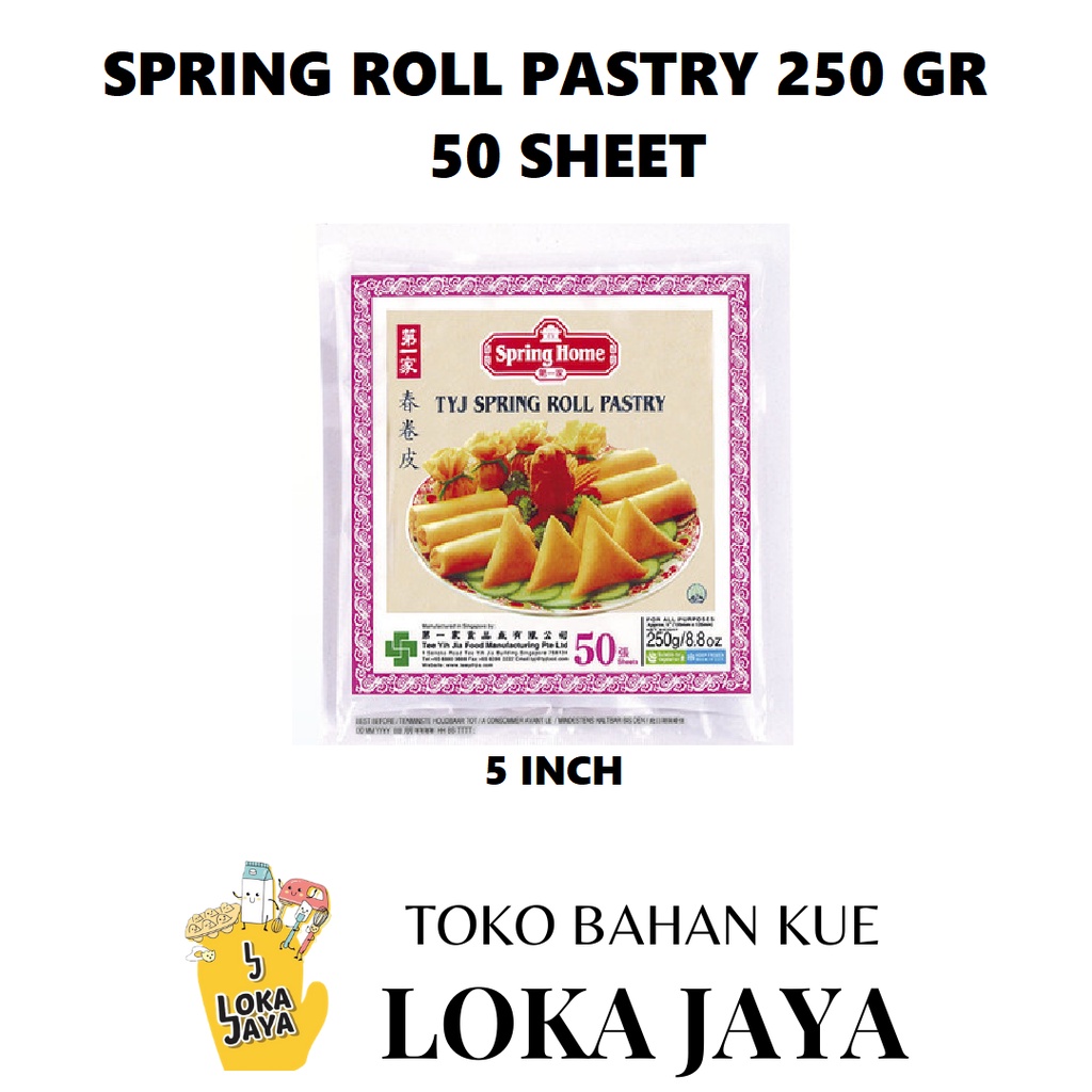 

SPRING ROLL PASTRY KULIT LUMPIA INSTANT (ONLY GRAB EXPRESS INSTANT)