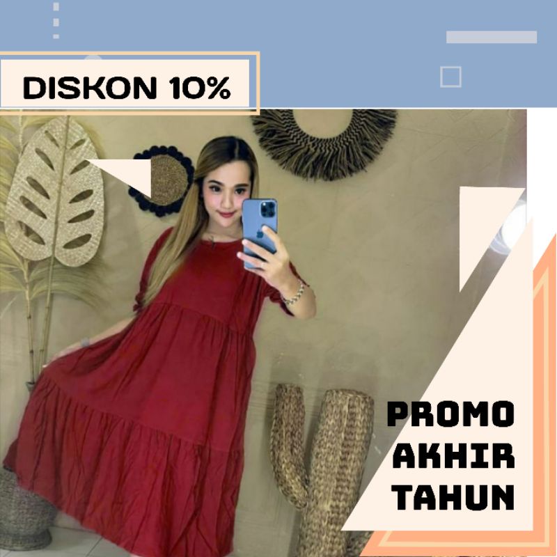 Baju Daster Susun Rempel Resseleting Depan  Baju Daster Ruffle Rayon Daster Rempel Busui  Baju Tidur Polos Busui