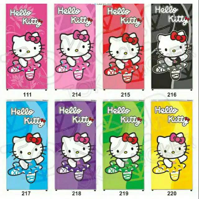 Sticker kulkas 1 pintu & 2 pintu MOTIF HELLO KITTY