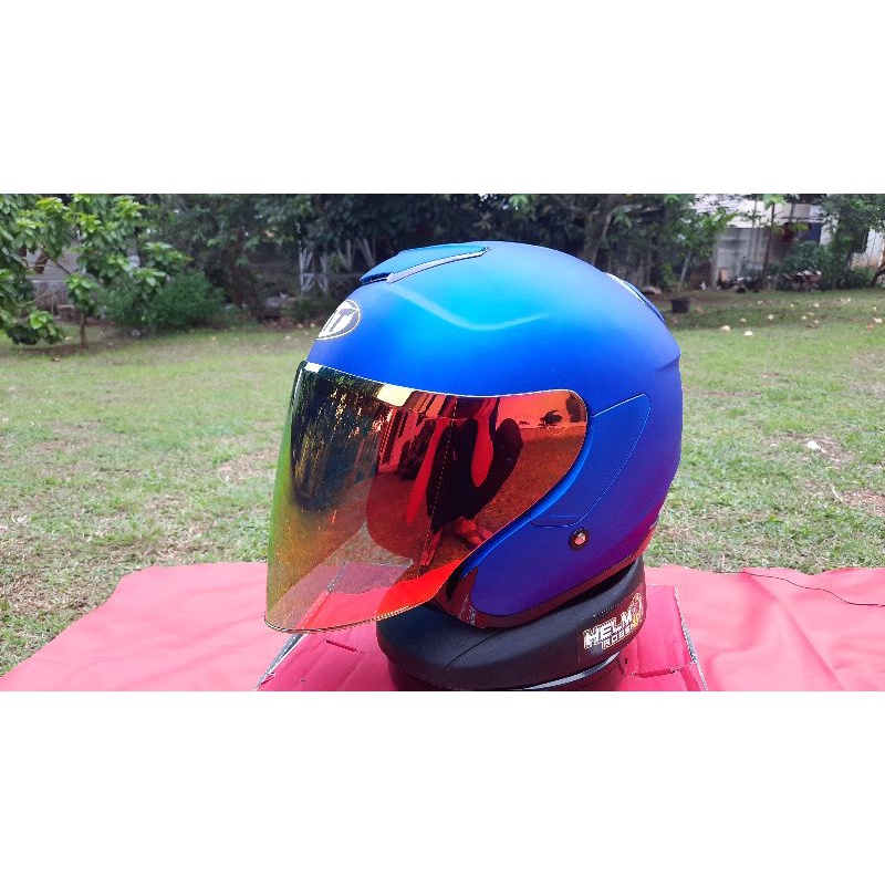 Kaca Visor Kyt KYOTO Venom Dj Maru Centro Galaxy DYNAMIC DYR Iridium Silver Gold Blue Red Bening