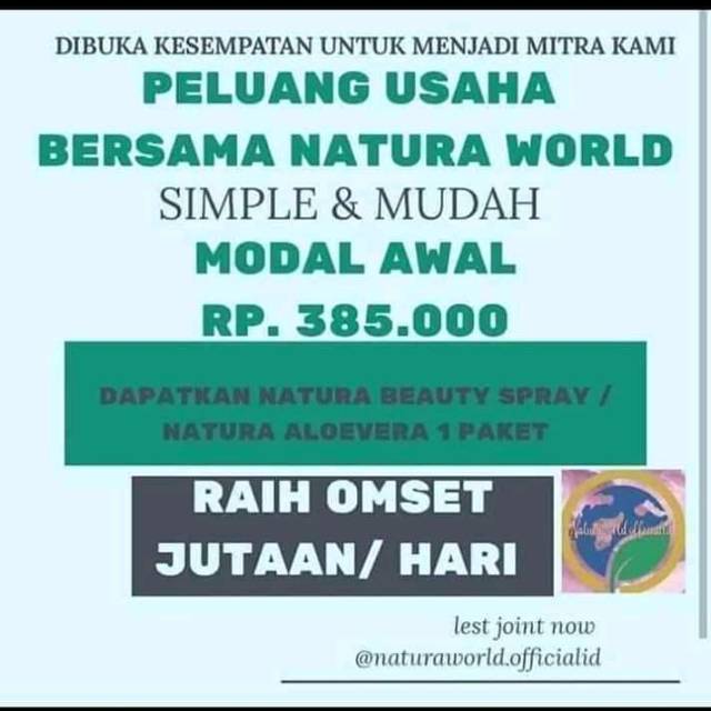 Paket usaha bisnis naturaworld