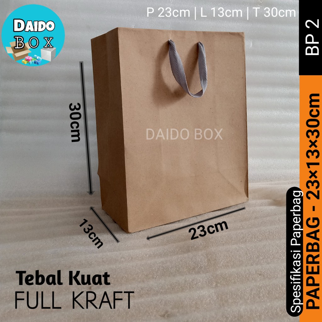 

ISI 12 BIJI Paper Bag 23x13x30 Bp2 | Shopping Bag Tas Kertas | Paperbag Polos