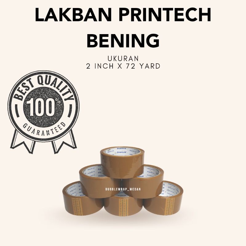 

[PRINTECH] LAKBAN COKLAT 45 mm (2 inch) X 72 YARD OPP TEBAL DAN KUAT DAIMARU ISOLASI BENING COKELAT