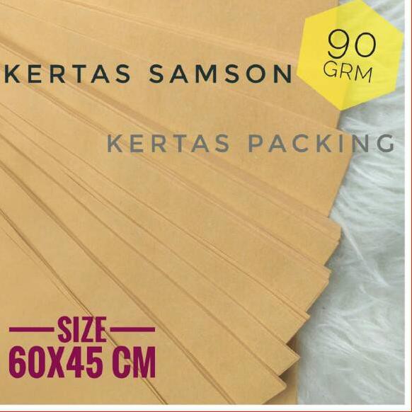 

『SHOPEE 2.2』y- 60x45 cm Kertas coklat kertas samson 90 gsm isi 50 lembar ❊